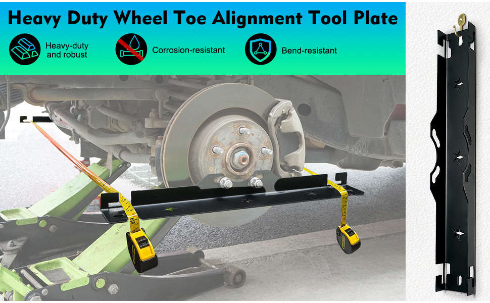 2-Piece High-Quality Iron Wheel Alignment Tool Board