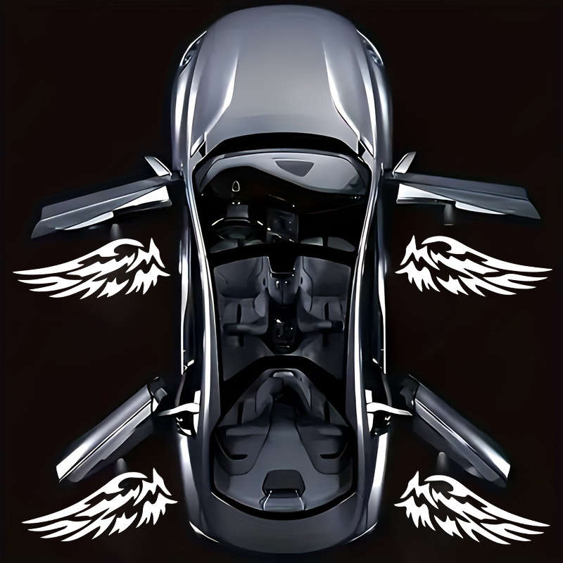 Car Lights Style White Wings Quantity 2Pcsset