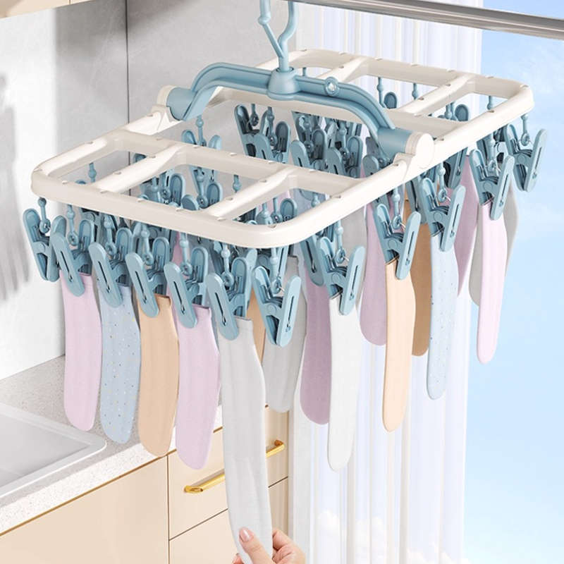 Clothes Rack Sakura Pink 40 Clips Quantity 2 Pcs