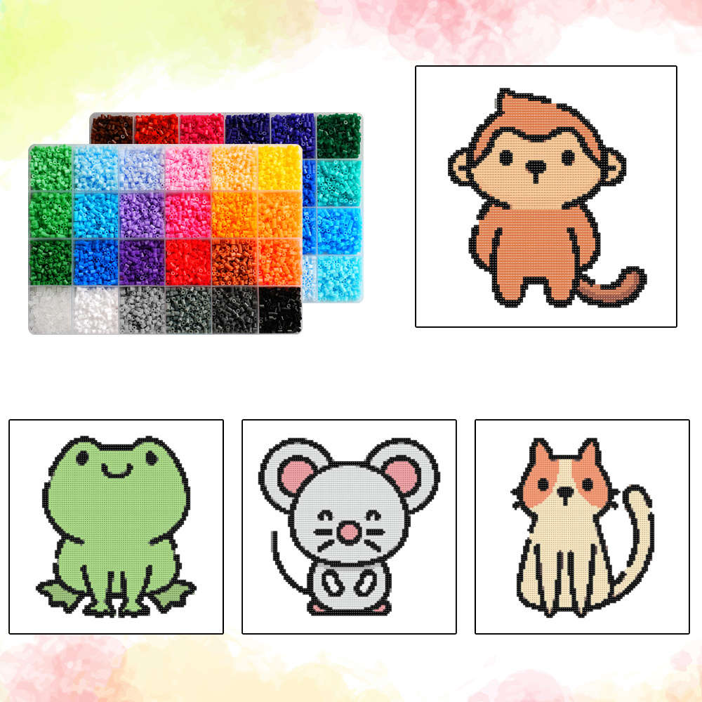 Perler Bead Set 48 Colors Box