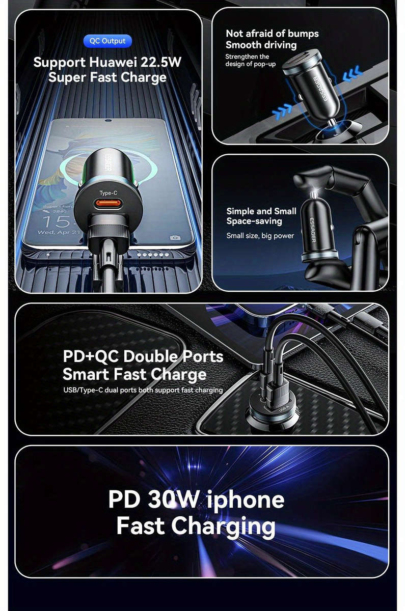 Charger Color Black 30W A To C