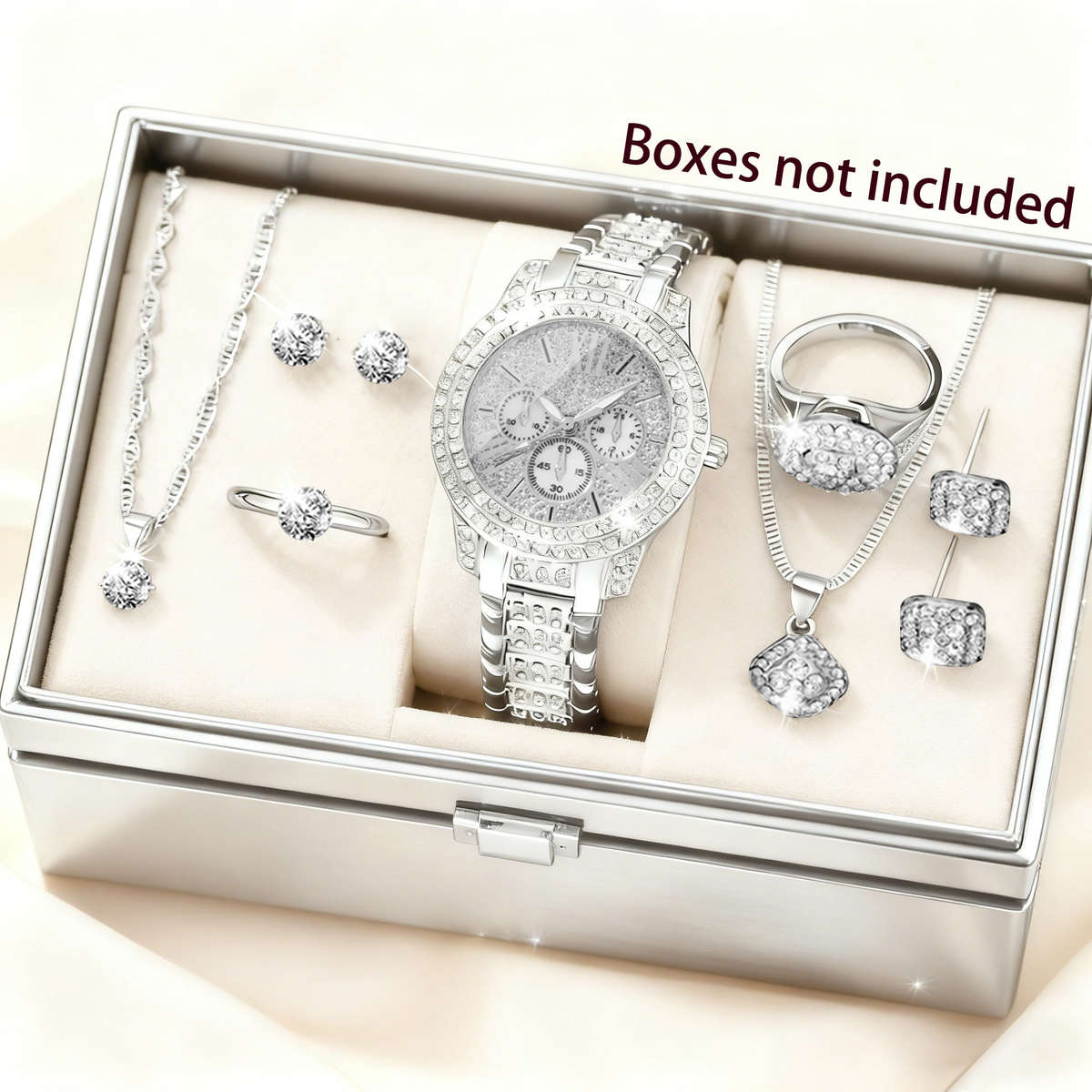 Premium Mscxdk Women Watch Jewelry Minimalist Quartz Movement Battery 1 Piece