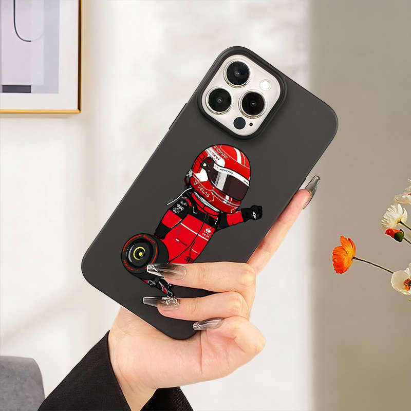 1Pc Black For iPhone 12 Pro Max Sports Car Men Phone Case