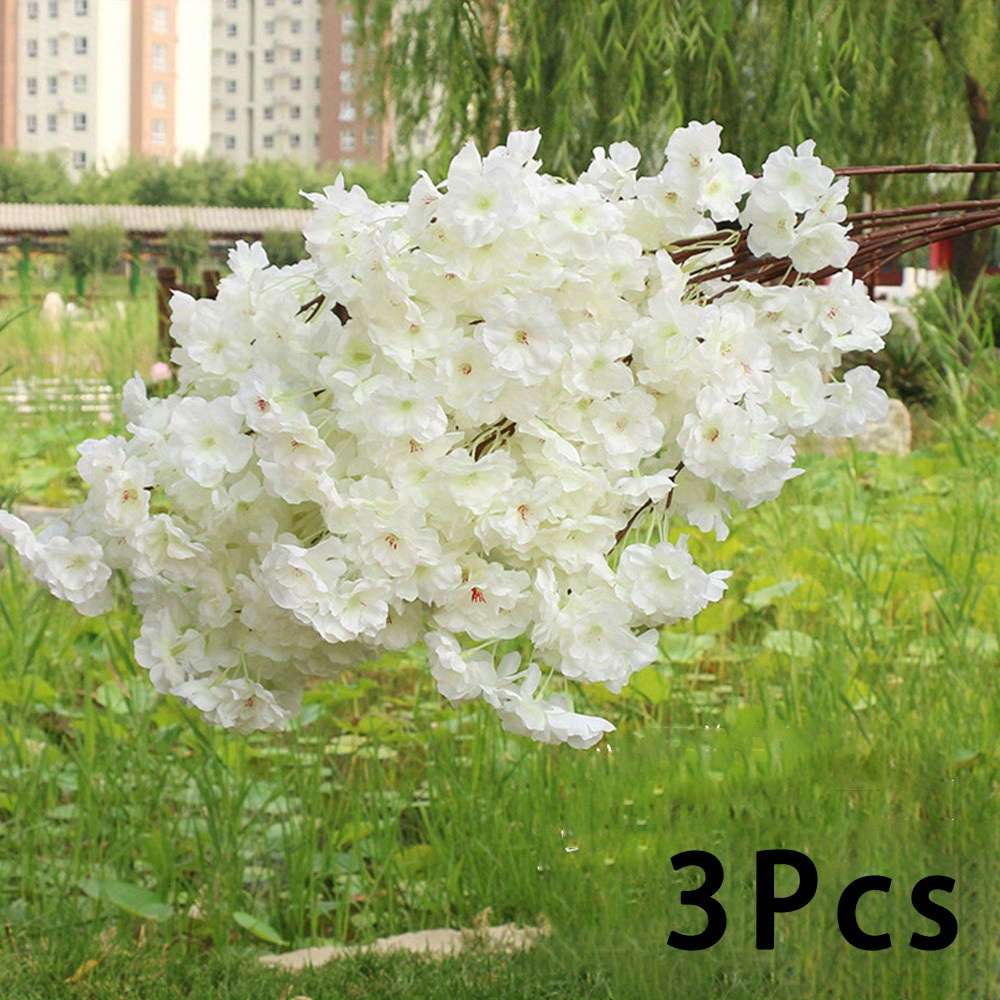 Simulated Flower Color White Quantity3Pcs