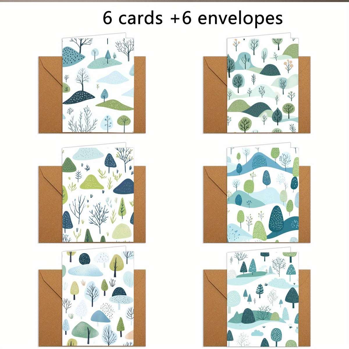 Greeting Cards Quantity 6Pcs