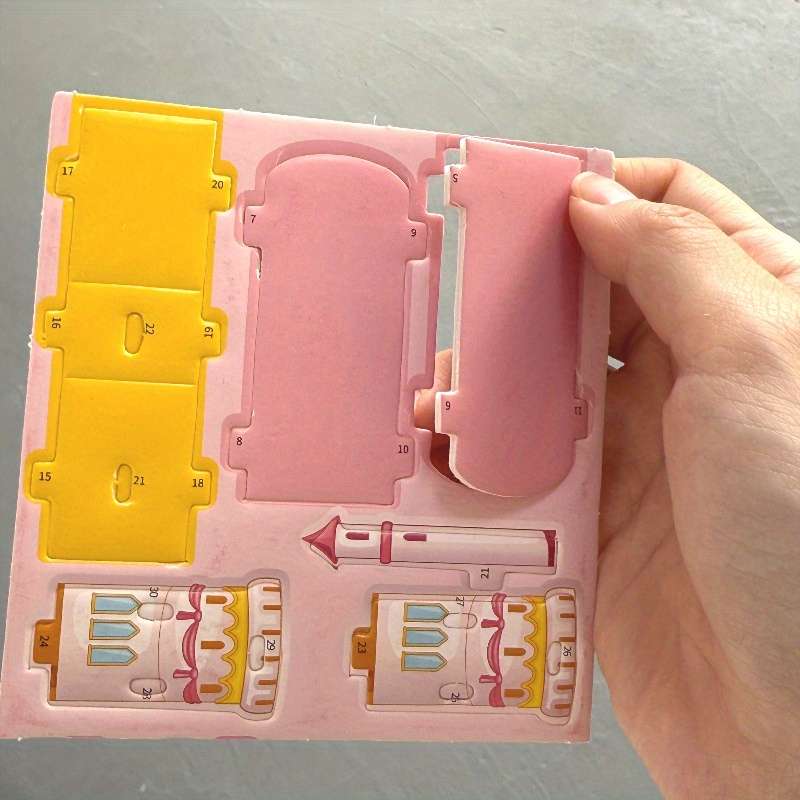 3D Building Model Puzzle Set Model Random Quantity 16Pcs