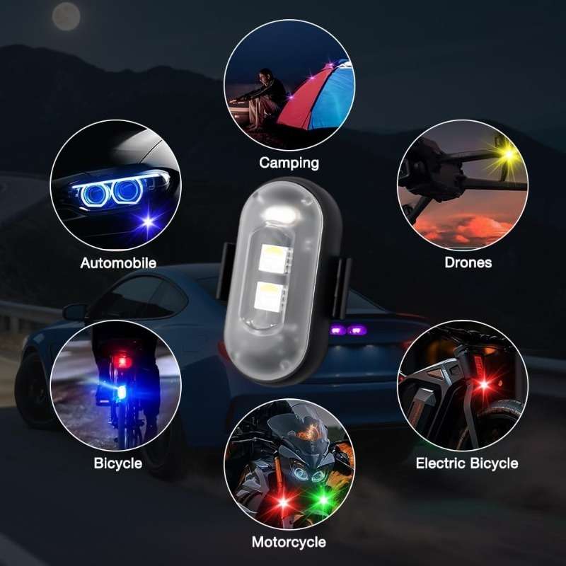 Car Lights Color Rgb Decorative Light Style 2Pcs