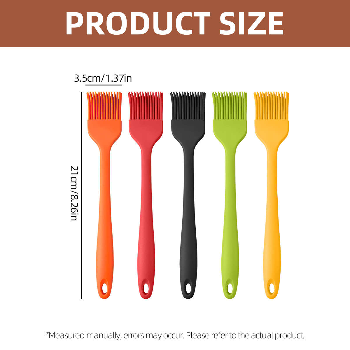 Baking Brush Items 3Pcs Random Colors