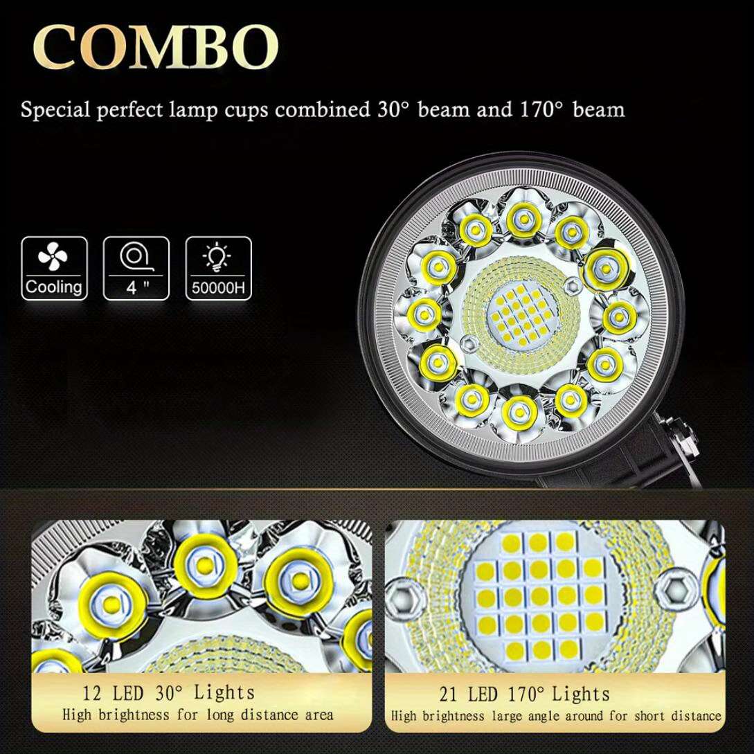 Car Lights Items 2Pcs Round Light