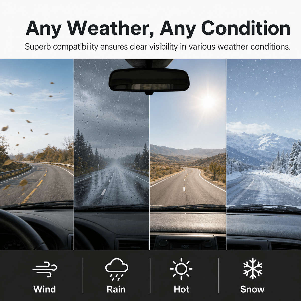 Windshield Wipers Model For Renault Twingo Mk2