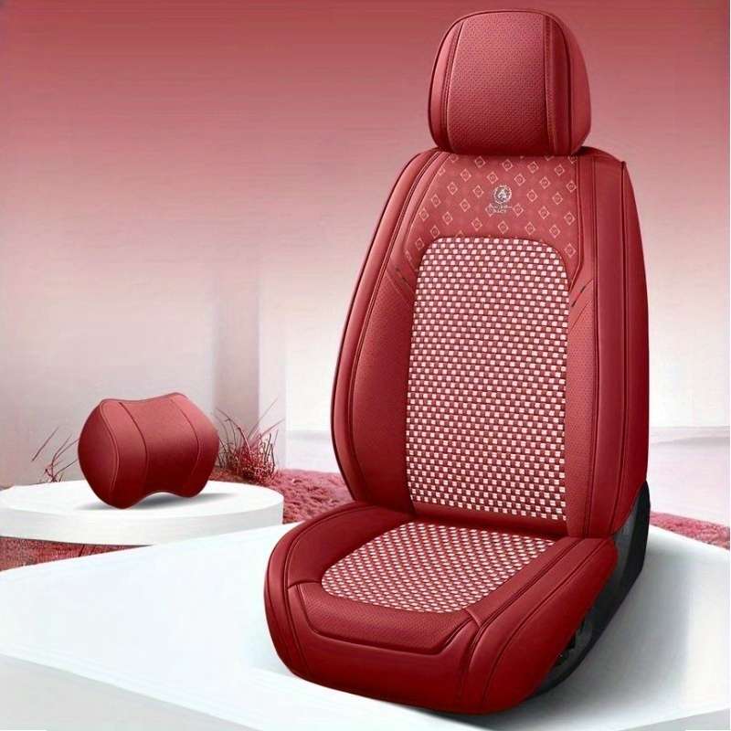 Car Seat Cushion 5Pcs Martha Red