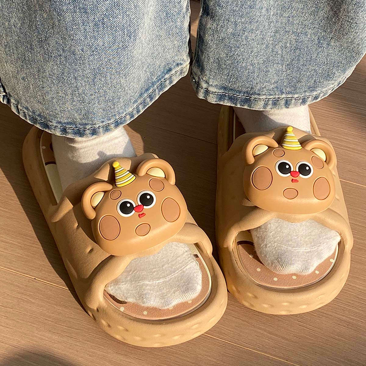 Sandals Color Brown Size Uk 2.5 3