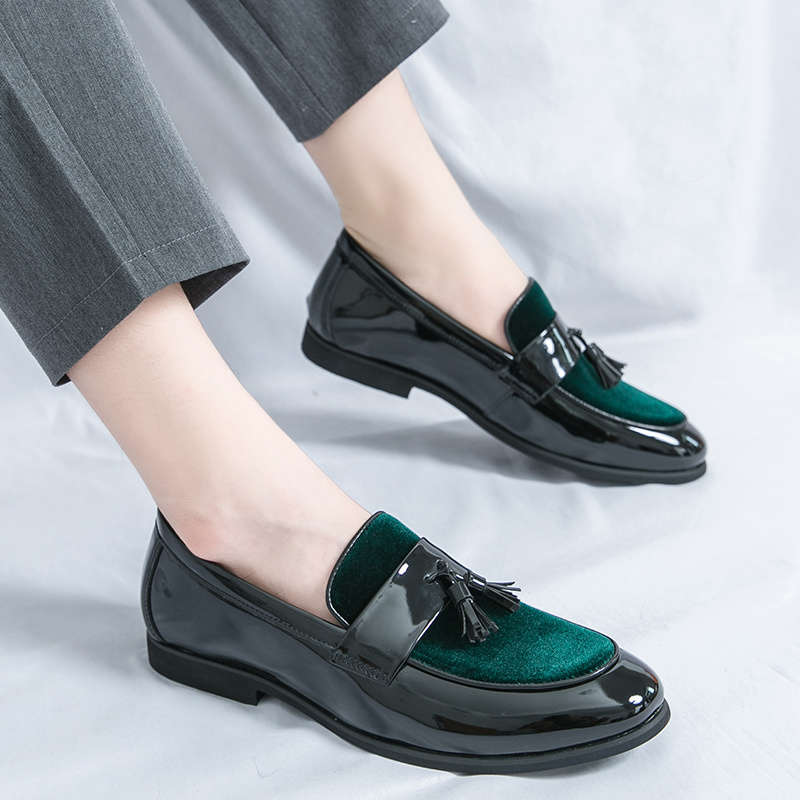 Mens Leather Shoes Color Black Sizeuk 7.5
