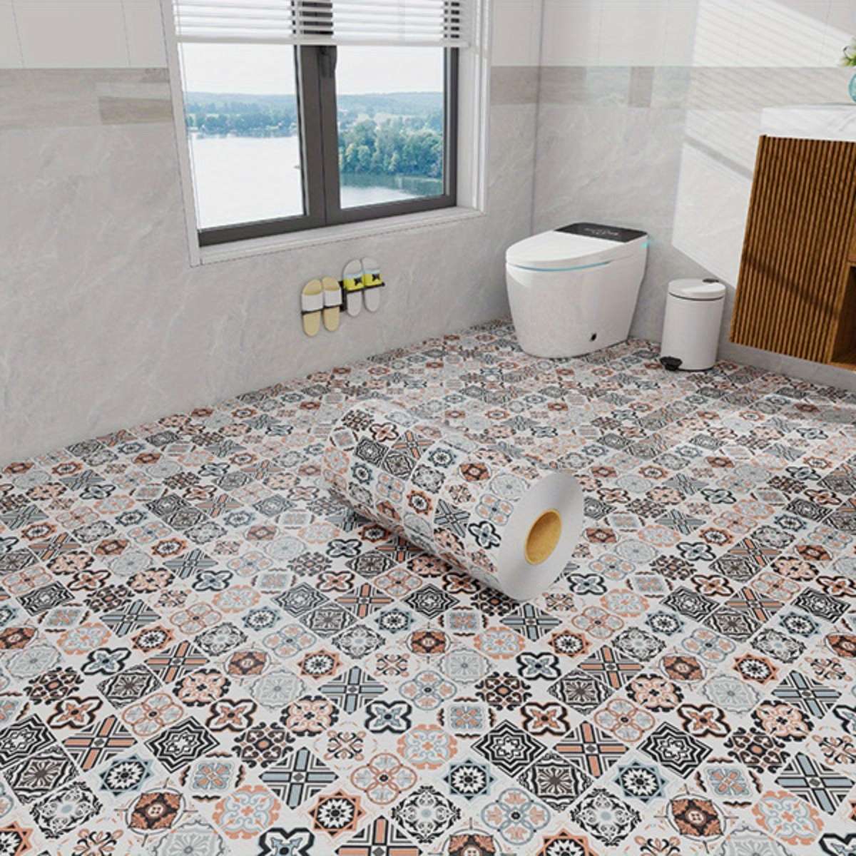 Floor Stickers Color B1 Size 60Cmx100Cm