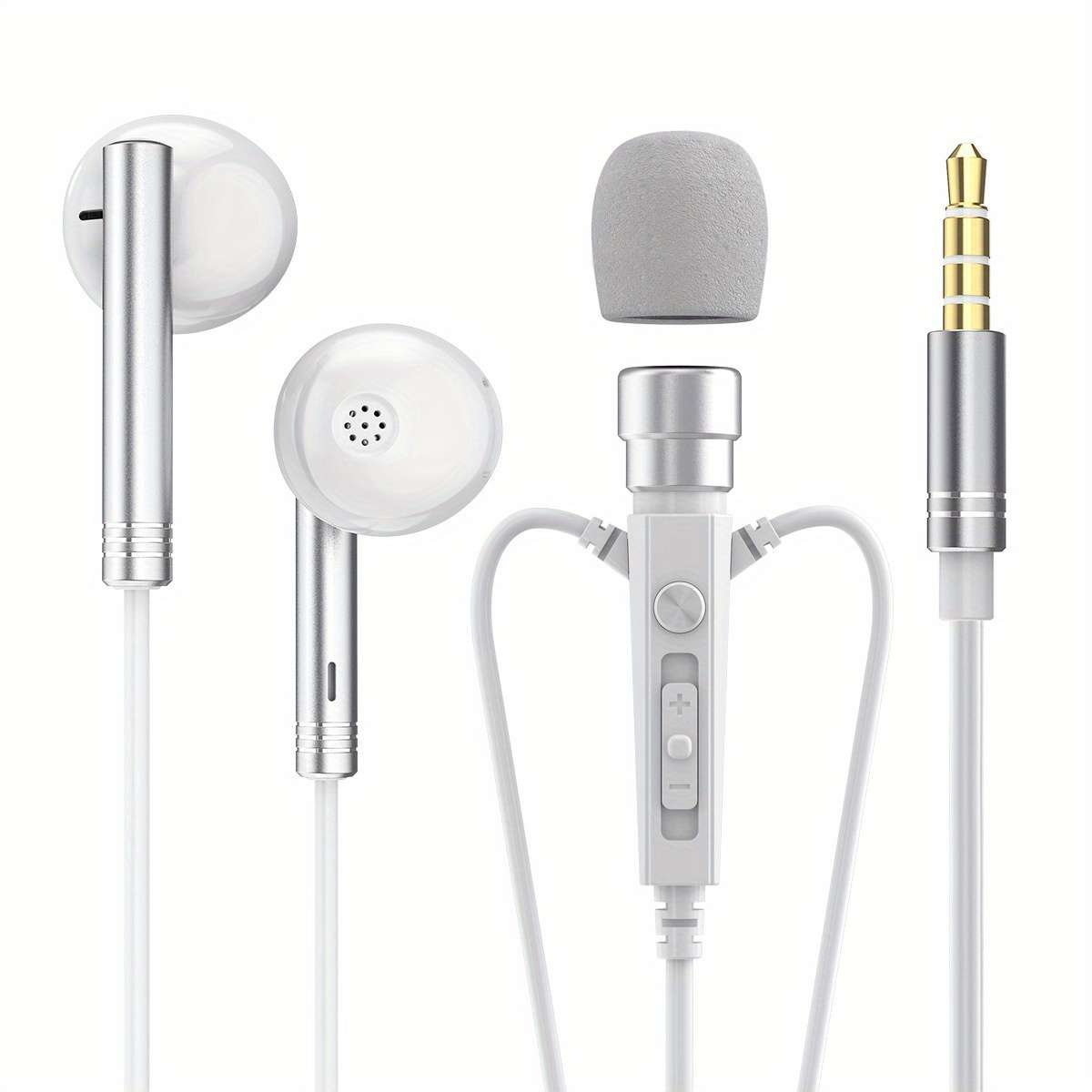 Wired Headphones 3.5Mm White