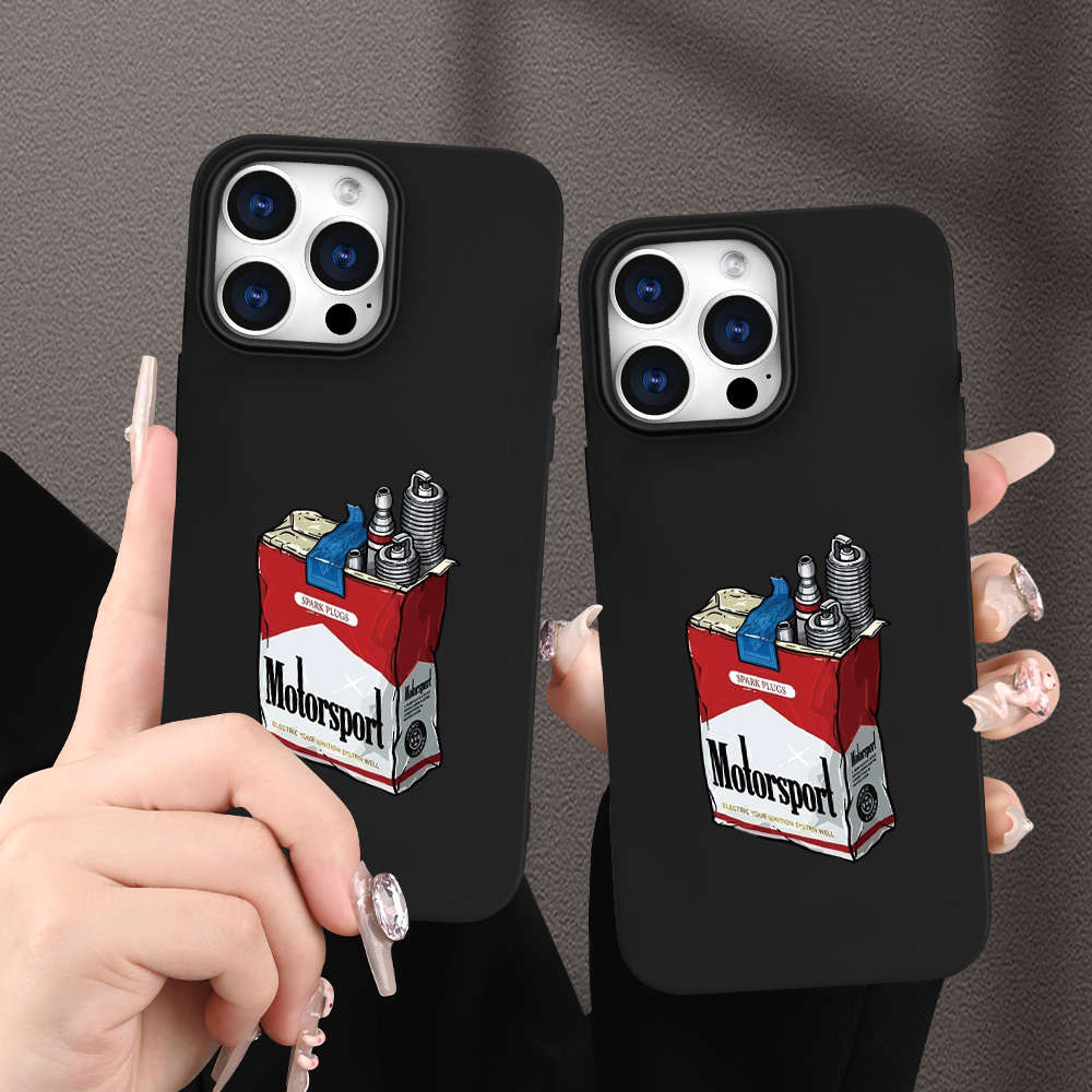 1Pc Black For iPhone 11 Pro Max Motorsport Themed Phone Case