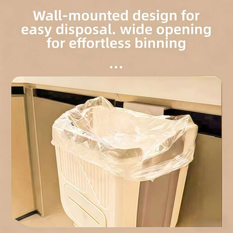Garbage Can Color Large Beige Items2In1