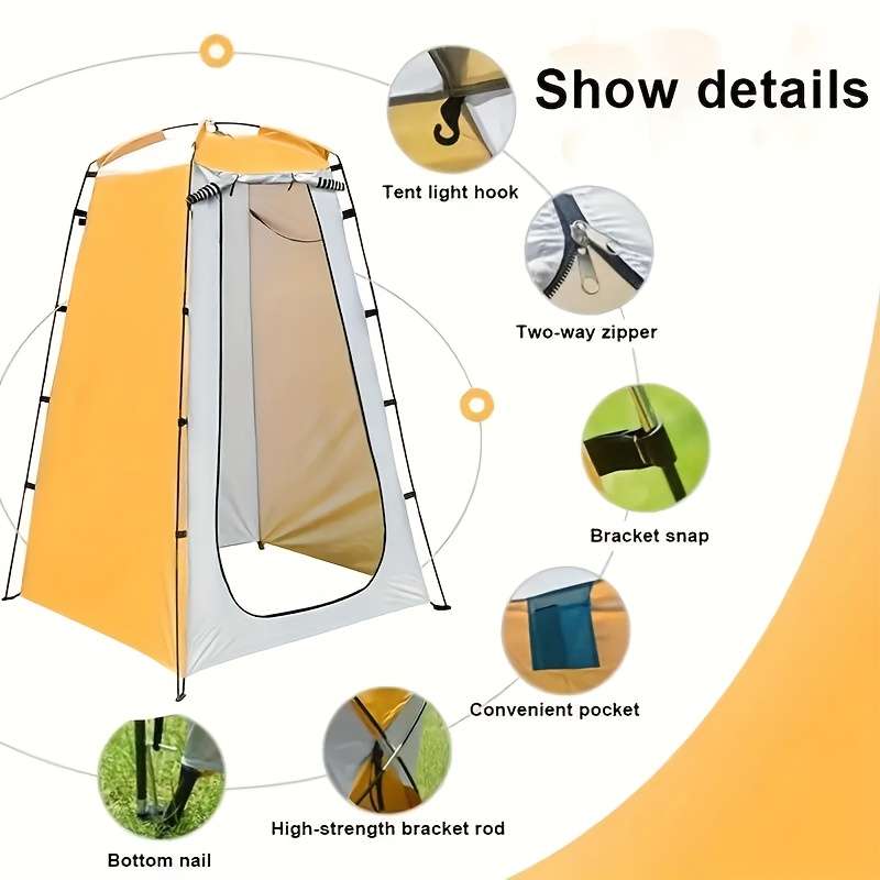 Premium High Pop Up Privacy Tent Uv Protection Windproof Rustproof Stee Items