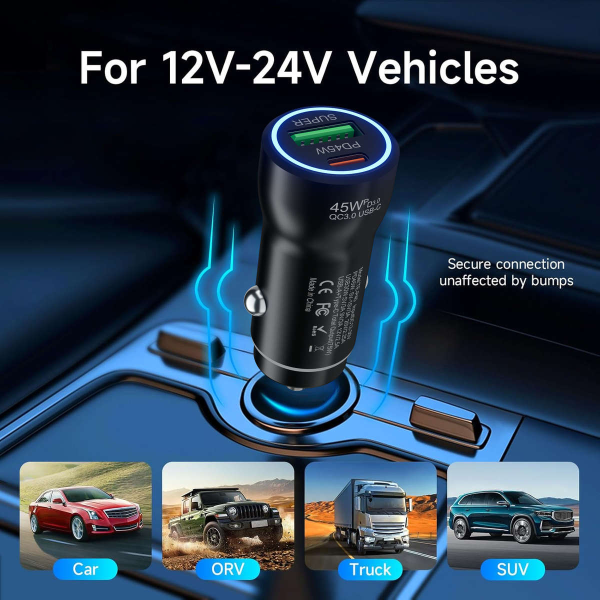 Charger Items 1 White Car Charger