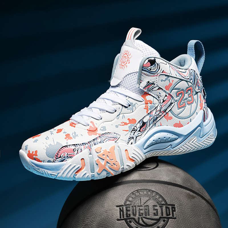 Basketball Shoes Color White Gray Sizeuk 5.5