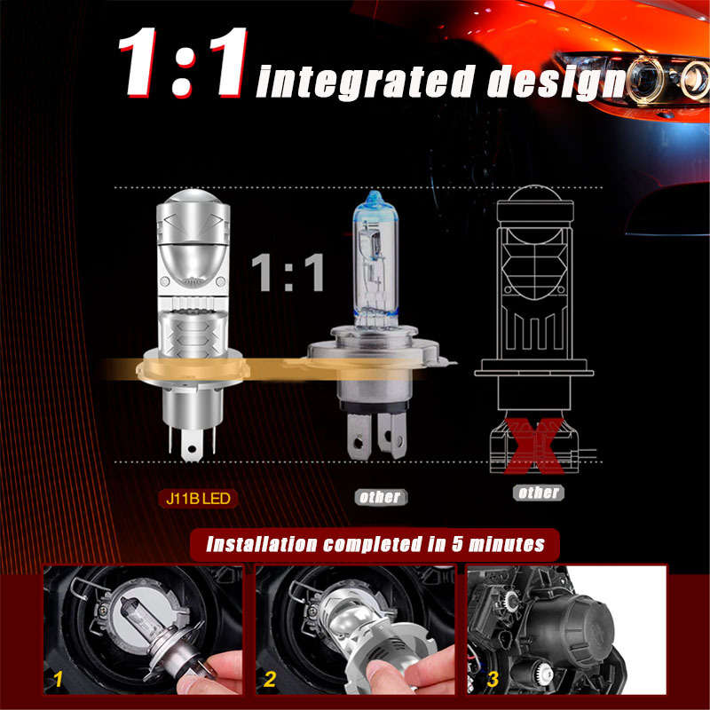Car Lights Color 2Pcs H4