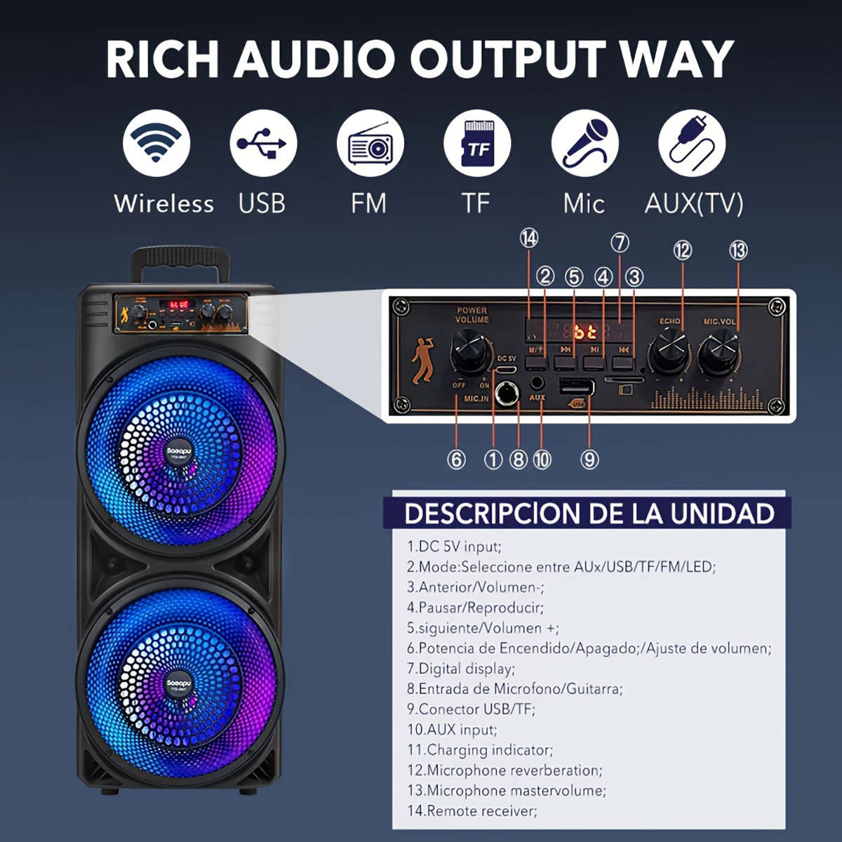 Speaker Color Black Pro