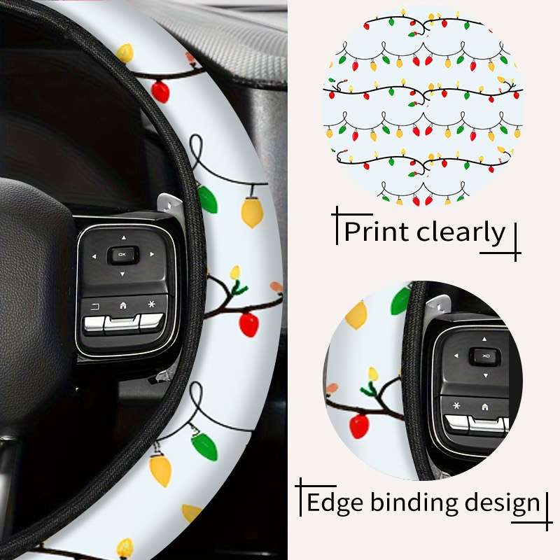 Car Steering Wheel Cover 38X38 Style Digital Printing