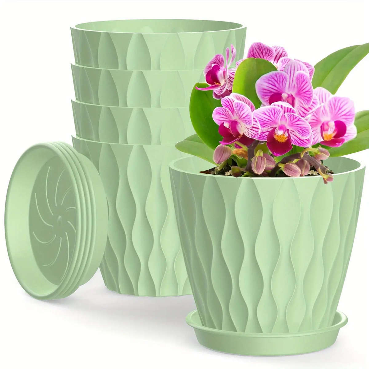 Flowerpot Color Black  Quantity5Pcs