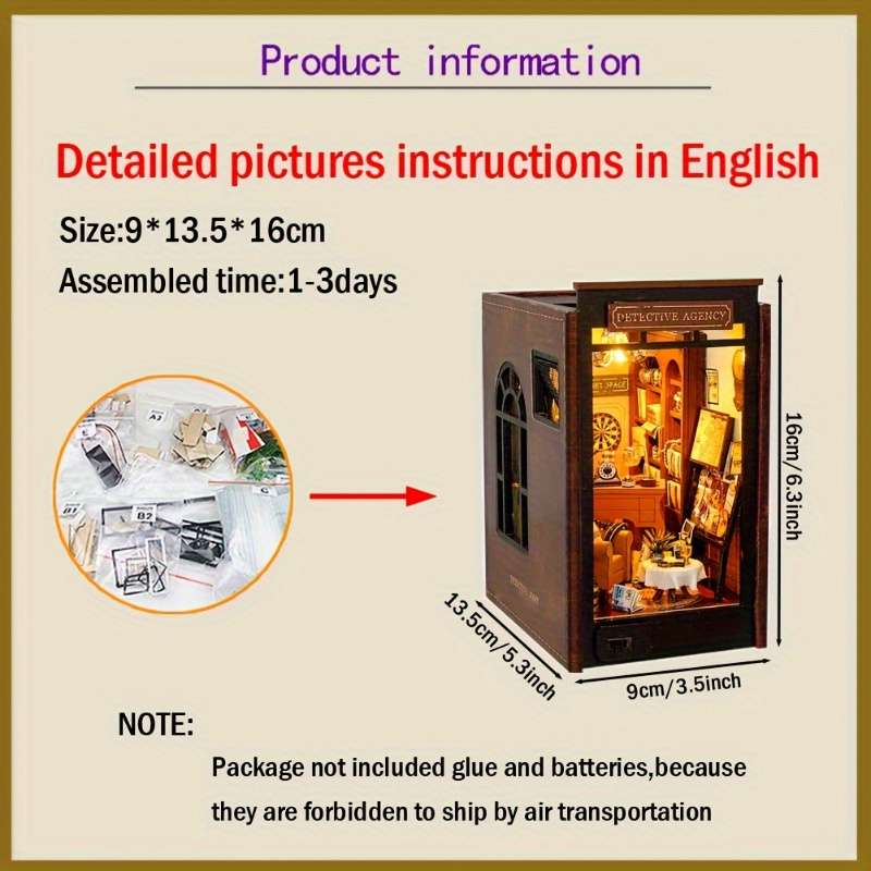 3D House Puzzle Model Color Detective Diary