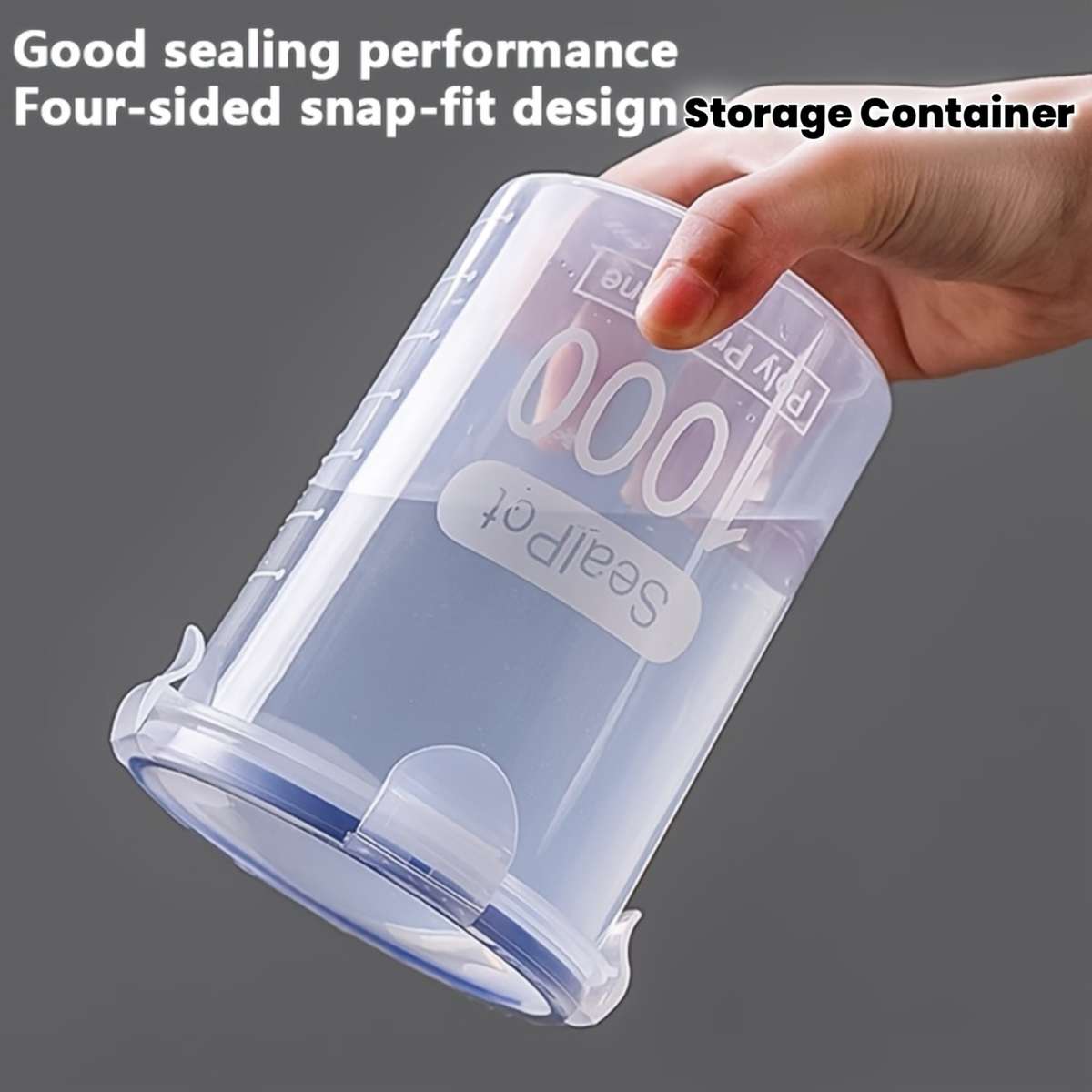 Sealed Jar Model Medium 800Ml Styletransparent And Visible