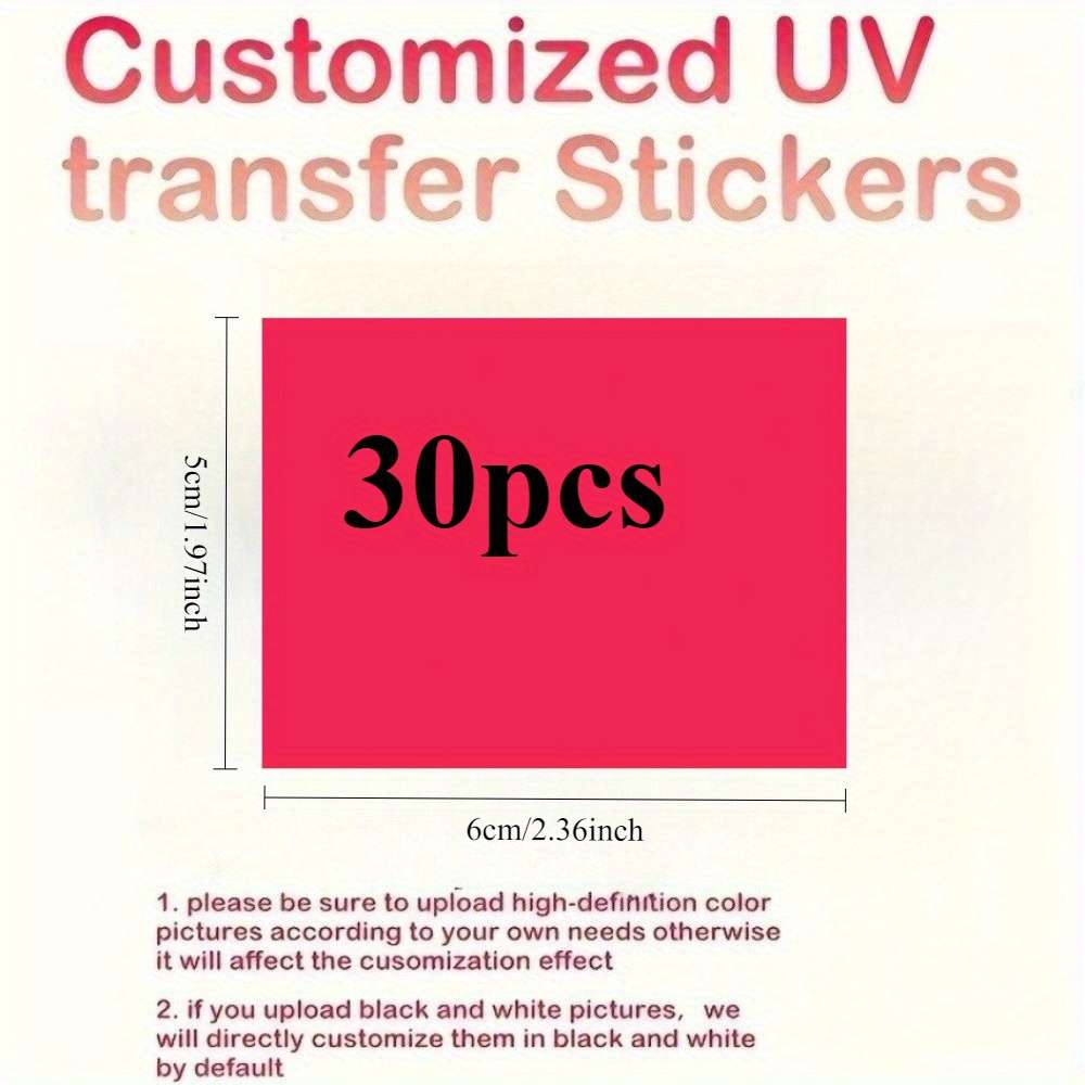 Window Stickers Color Rectangular 5*6Cm1.97*2.36Inch Size30 Pcs