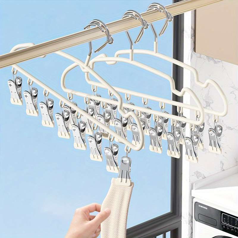Clothes Rack 1 PackCloud Blue 8 Clips