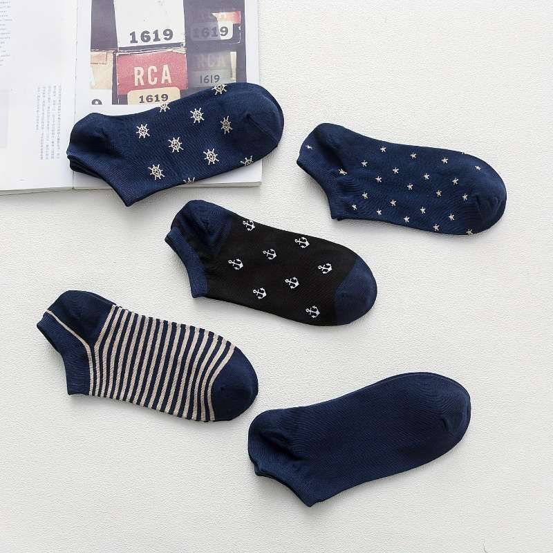 Women S Socks Color Mixed Navy Blue 5 Pairs Size Onesize