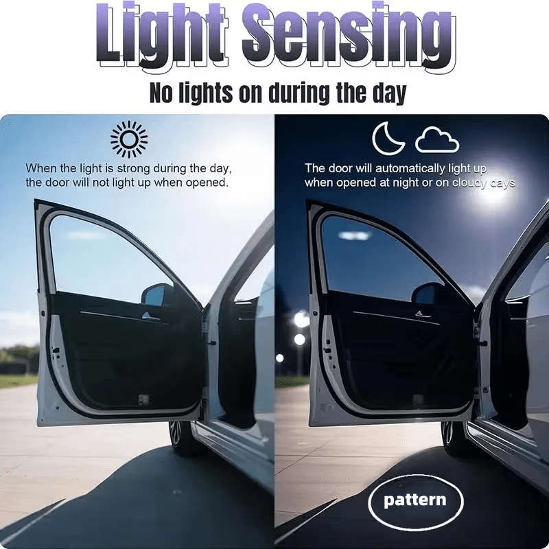 Car Lights Color Black Purple Quantity 2Pcs
