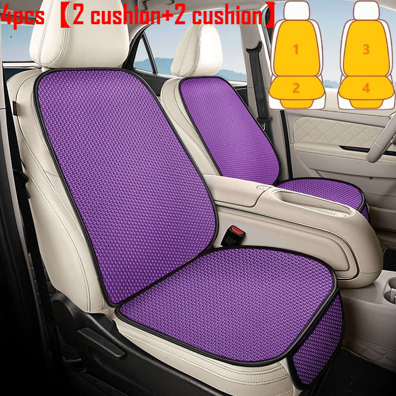 Car Seat Cushion 4 Pieces Gray 2 Seat Cushions  2 Back Cushions