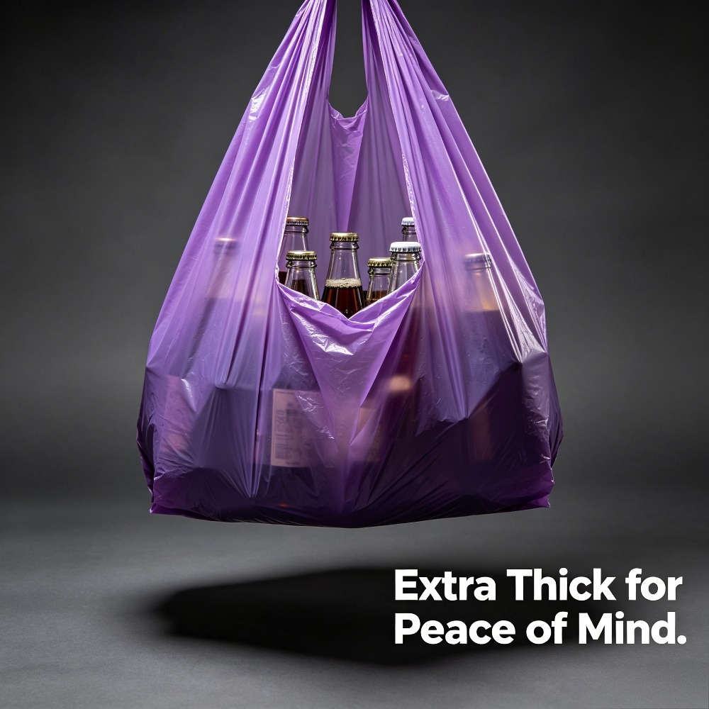 Trash Bag5 Rollspurple 100 Pcs