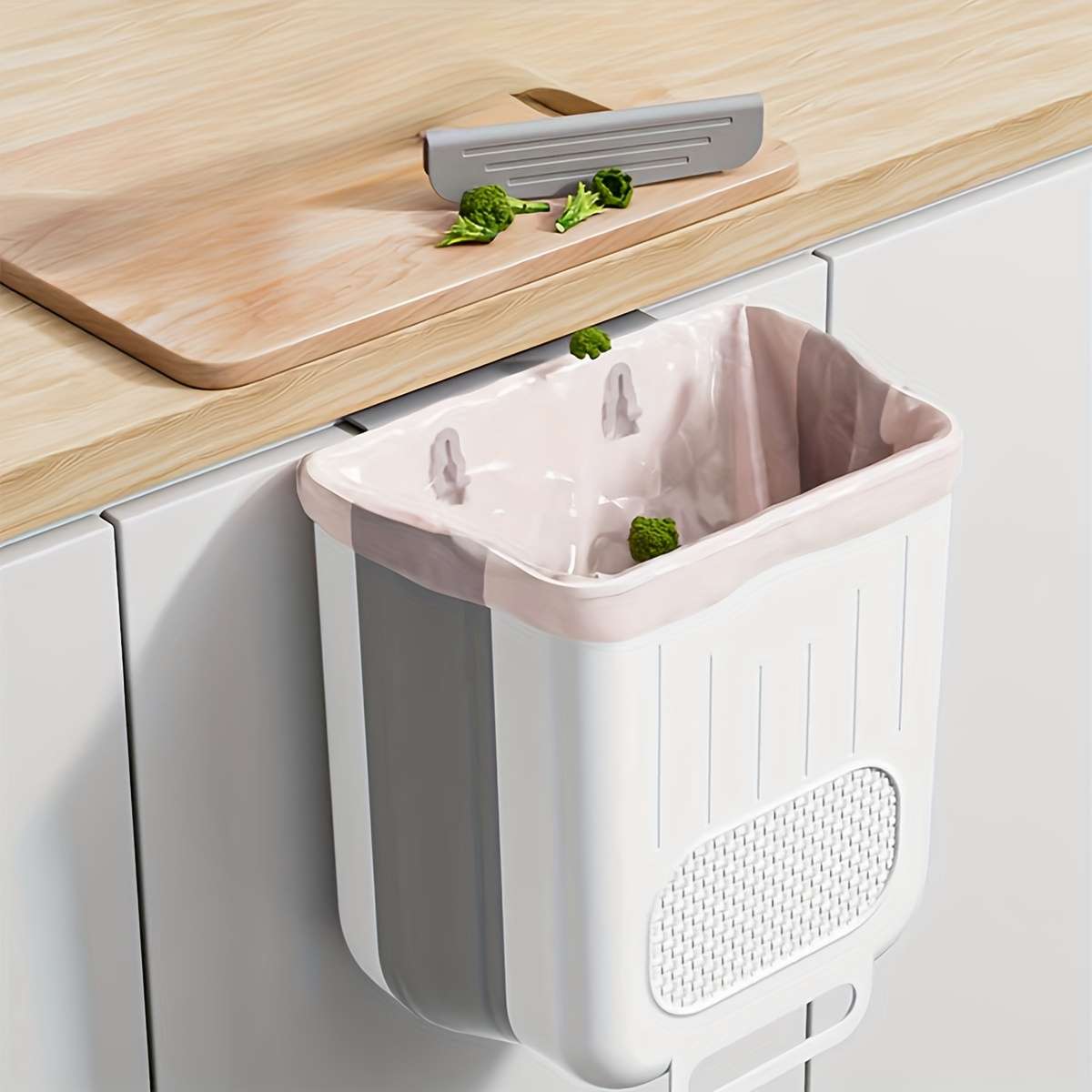 Garbage Can Color Snow White  Large 10L