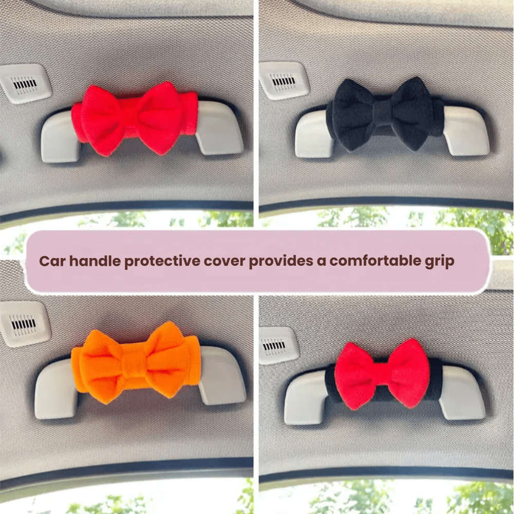 Car Interior Decor Color 2Pcs Black