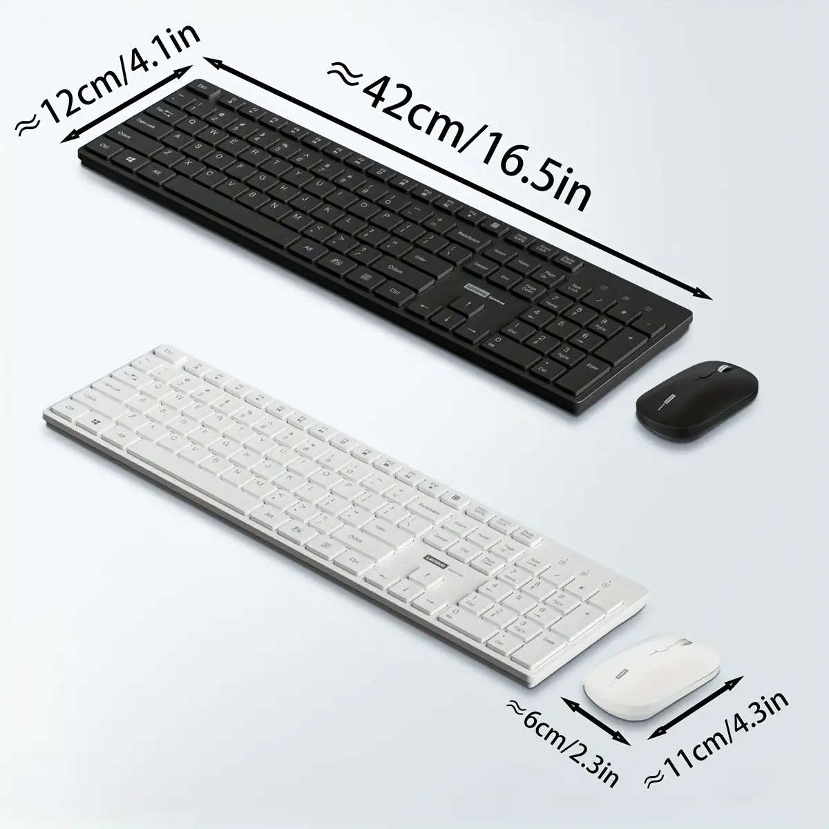 Ultra-Thin Wireless Keyboard And Mouse Set