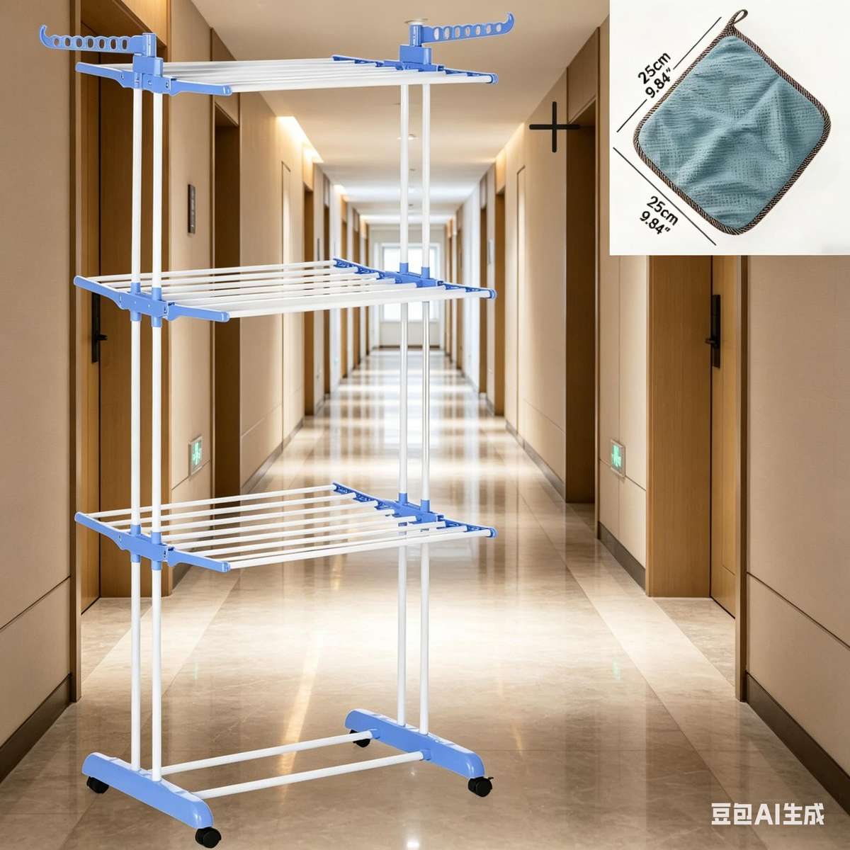 Clothes Rack Gray Balcony Lifesaver Drying Freedom1 Cleaning Cloth