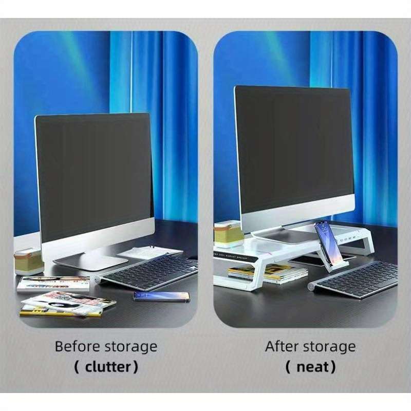 Computer Stand  Color White Model Regular