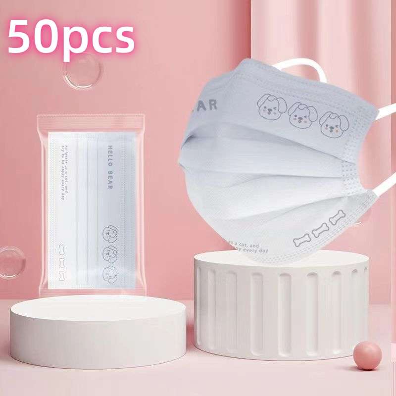 Face Masks Color Blue Bear