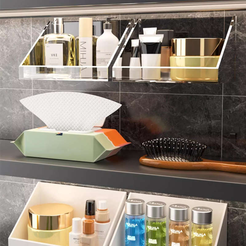 Bathroom Storage Rack Color White Model 1 Pack With Back Adhesive