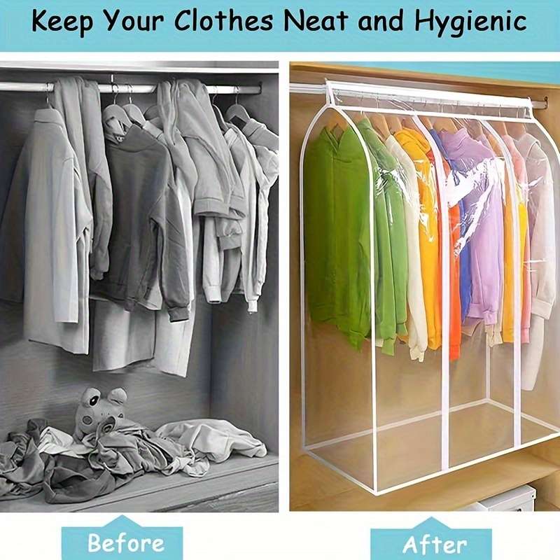 Clothing Dust Bags Color Transparent White Trumpet Sizeonesize