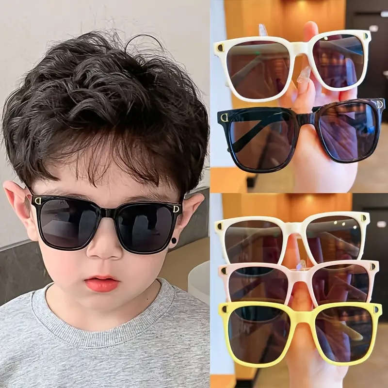 Kids Glasses 2Pcs Color Blackadd Black Fashion Glasses