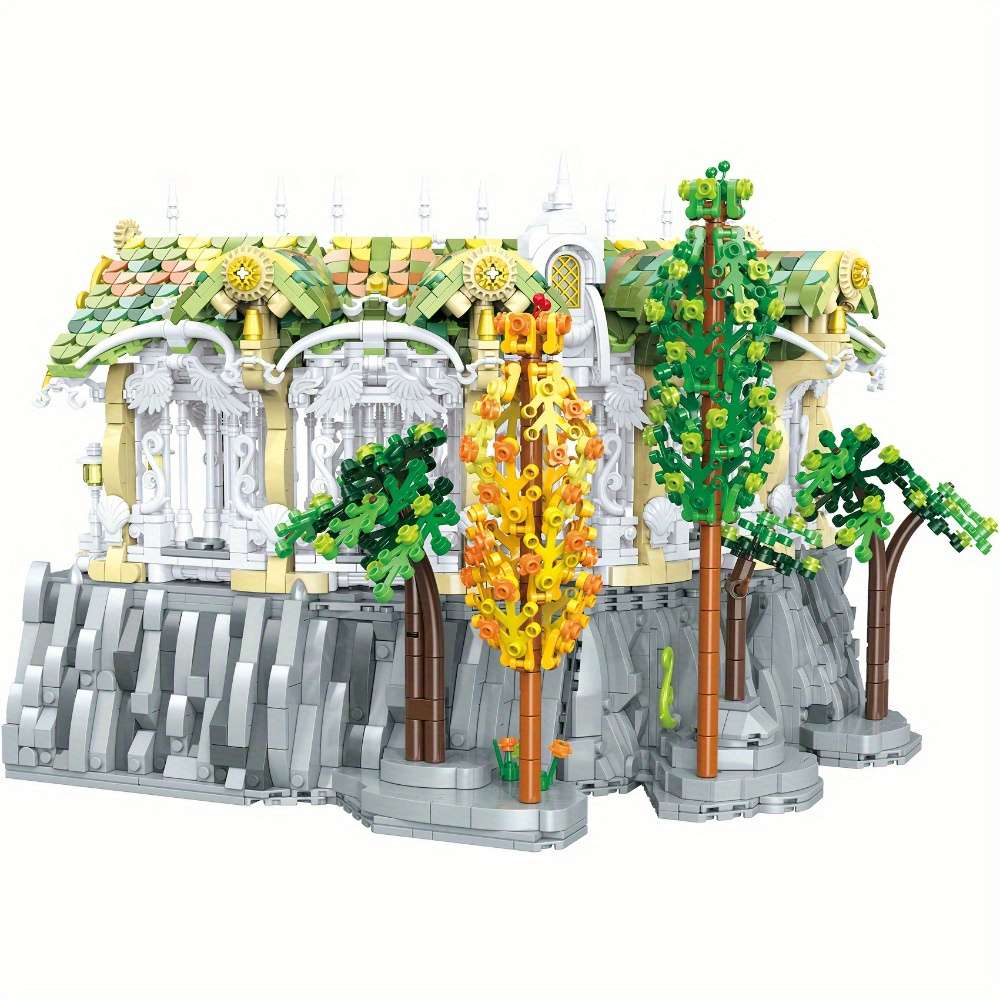 3D Building Model Puzzle Set Color Bk 33241