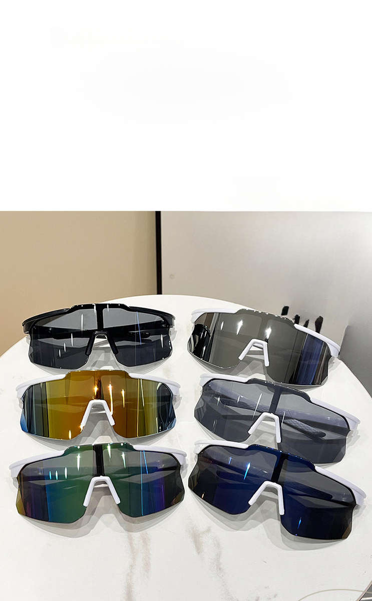 Cycling Glasses Color 2Pcs White Green Mercury Black Gray