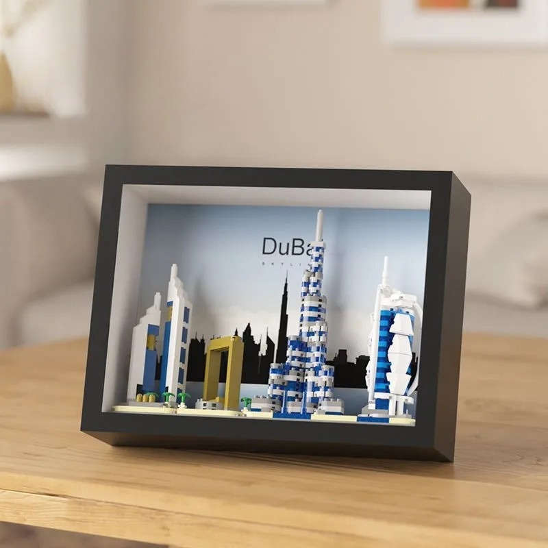 Building Toy Architectural Model Toy Set Color Skyline Of Dubai