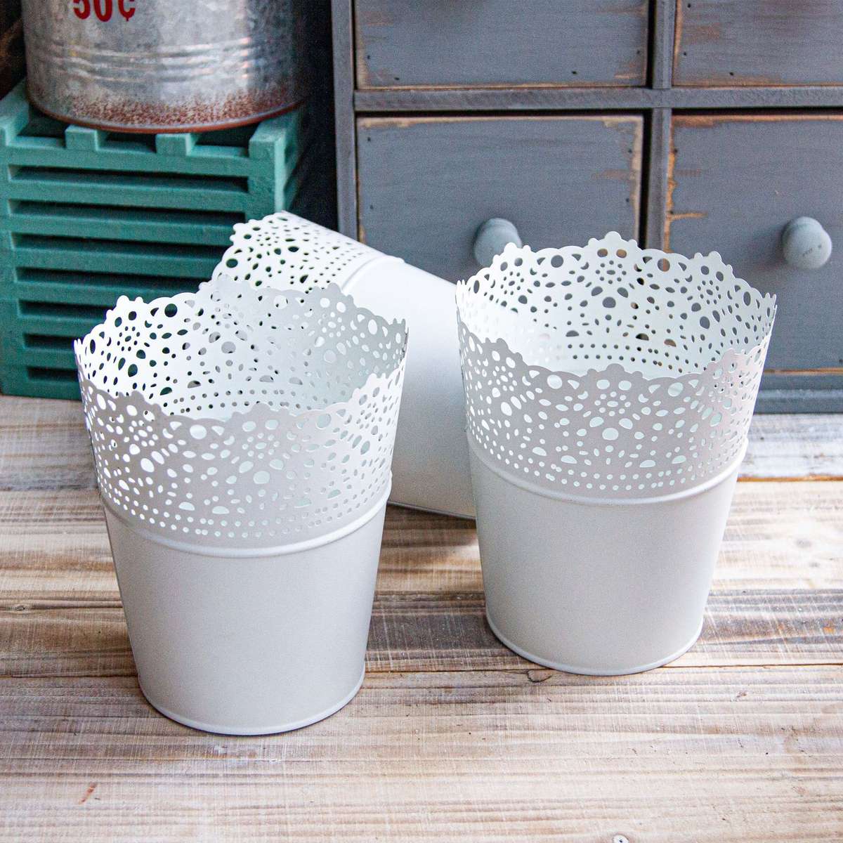 Flowerpot Color White Quantity3Pcs