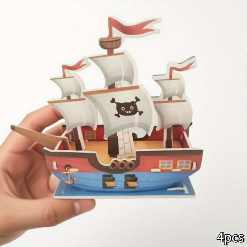 Building Toy Architectural Model Toy Set Model Random Quantity 4 Pcs